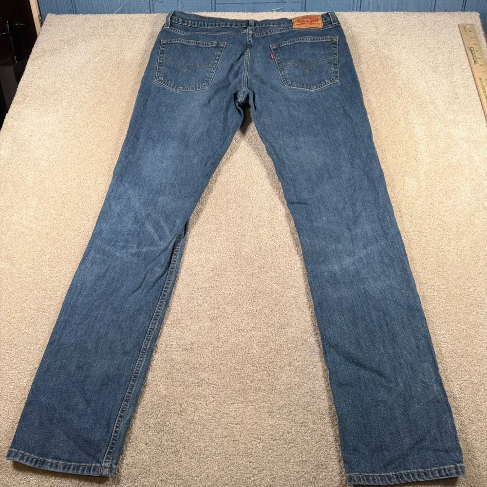 Levis‎ 511 Slim Fit Jeans Mens 36x34 Blue Medium Wash Denim